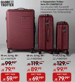 Galeria GLOBE TROTTER 4-Doppelrollen-Trolley Serie PD COASTER 2.0 Angebot