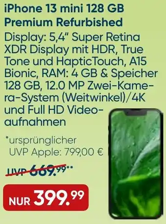 Galeria iPhone 13 mini 128 GB Premium Refurbished Angebot