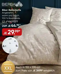 Galeria BIERBAUM Biber-Bettwäsche Angebot