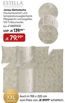 Galeria ESTELLA Jersey-Bettwäsche Angebot