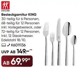 Galeria ZWILLING Besteckgarnitur KING Angebot