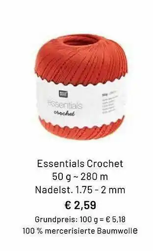 Idee Creativmarkt Essentials Crochet Angebot