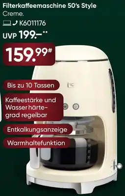 Galeria SMEG Filterkaffeemaschine 50's Style Angebot