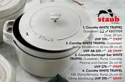 Galeria Staub Cocotte Kochtopf-Set WHITE TRUFFEL Angebot