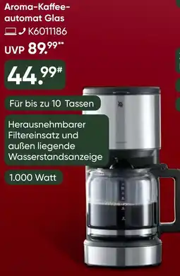 Galeria WMF Aroma-Kaffeeautomat Glas Angebot