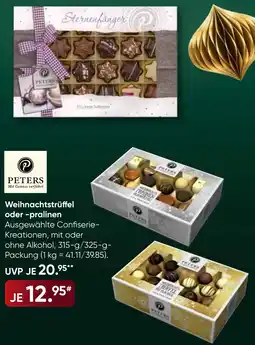 Galeria PETERS Weihnachtstrüffel oder -pralinen Angebot
