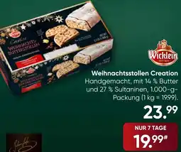 Galeria Wicklein Weihnachtsstollen Creation Angebot