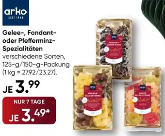 Galeria arko Gelee-, Fondant- oder Pfefferminz Spezialitäten Angebot