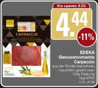 WEZ EDEKA Genussmomente Carpaccio Angebot