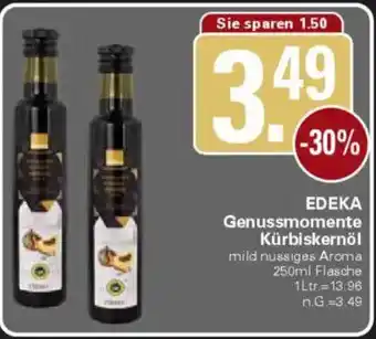 WEZ EDEKA Genussmomente Kürbiskernöl Angebot