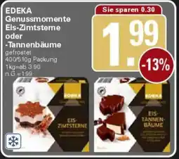WEZ EDEKA Genussmomente Eis-Zimtsterne oder Tannenbäume Angebot