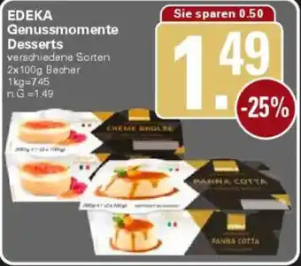 WEZ EDEKA Genussmomente Desserts Angebot