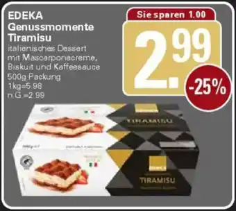 WEZ EDEKA Genussmomente Tiramisu Angebot