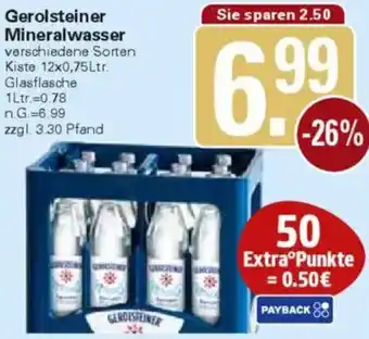 WEZ Gerolsteiner Mineralwasser Angebot