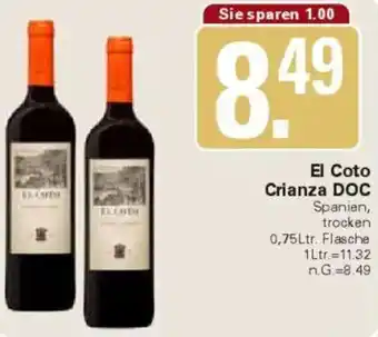 WEZ El Coto Crianza DOC Angebot