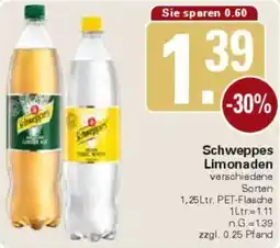 WEZ Schweppes Limonaden Angebot