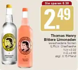 WEZ Thomas Henry Bittere Limonaden Angebot