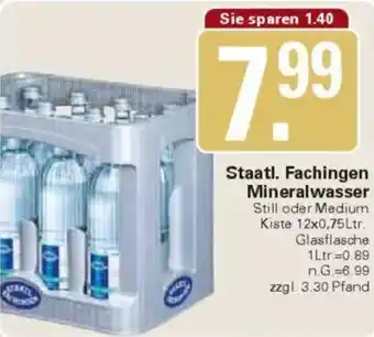 WEZ Staatl. Fachingen Mineralwasser Angebot