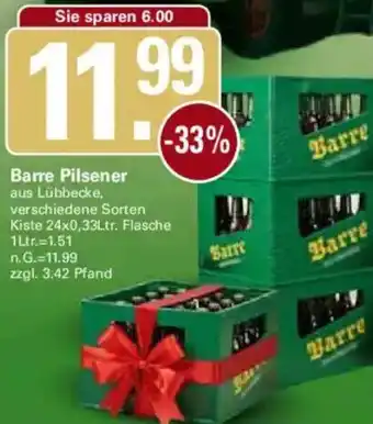 WEZ Barre Pilsener Angebot