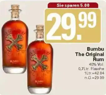 WEZ Bumbu The Original Rum Angebot