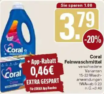 WEZ Coral Feinwaschmittel Angebot