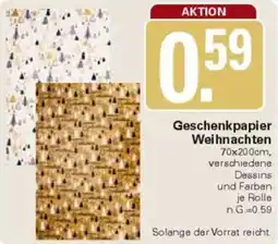 WEZ Geschenkpapier Weihnachten Angebot