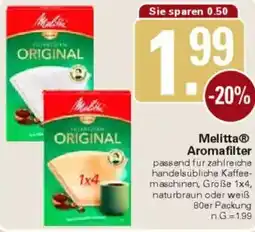 WEZ Melitta Aromafilter Angebot