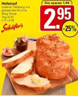 WEZ Schäfer's Hefezopf Angebot