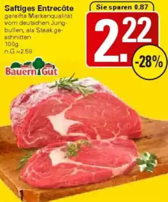 WEZ Bauern Gut Saftiges Entrecôte Angebot