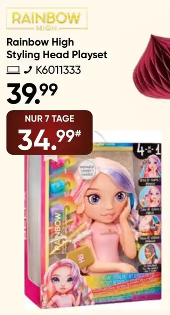 Galeria Rainbow High Styling Head Playset Angebot