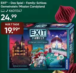Galeria KOSMOS EXIT - Das Spiel Family: Schloss Gemeinstein/Mission Candyland Angebot