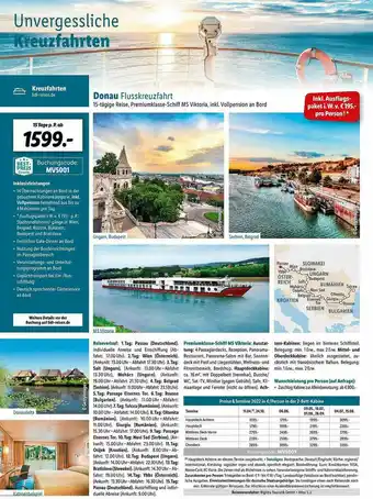 Lidl Reisen Donau Flusskreuzfahrt Angebot