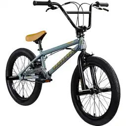 Netto Marken-Discount Bullseye Project 301 BMX 20 Zoll Bike Fahrrad 2 Pegs 360° Rotor Freestyle grau/gelb Angebot