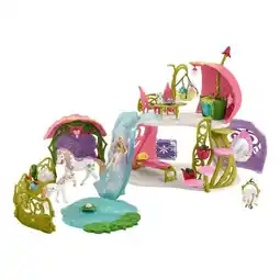 Netto Marken-Discount Schleich Glitzerndes Blütenhaus mit Einhörnern Angebot