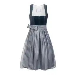 Netto Marken-Discount Midi Dirndl Veronika Samt Petrol Angebot