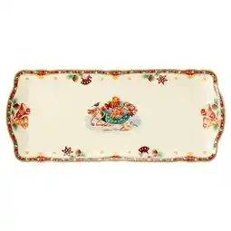 Netto Marken-Discount Seltmann Weiden Kuchenplatte Marieluise Weihnachtsnostalgie 34,5 x 15 cm Angebot