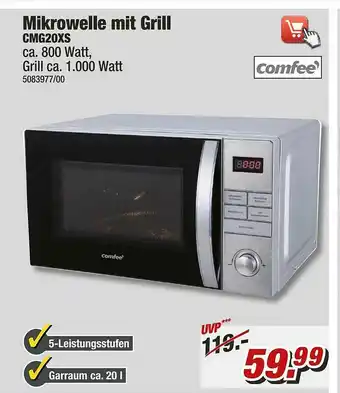 Poco Mikrowelle Mit Grill Cmg20xs Comfee Angebot