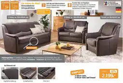 Opti Wohnwelt 3-Sitzer-Sofa, 2-Sitzer-Sofa und Sessel Angebot