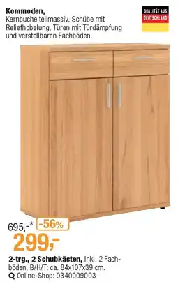 Opti Wohnwelt 2-trg., 2 Schubkästen Angebot