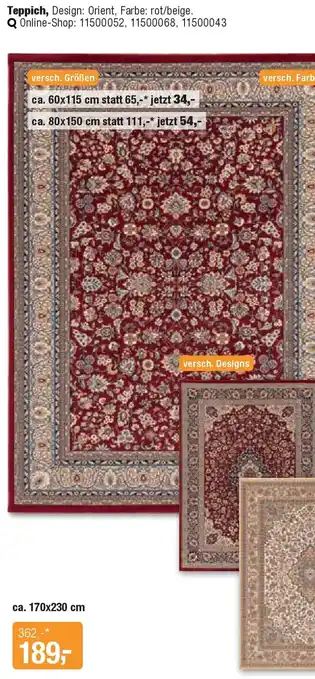 Opti Wohnwelt Teppich Angebot