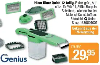 Opti Wohnwelt Genius Nicer Dicer Quick 12-teilig Angebot