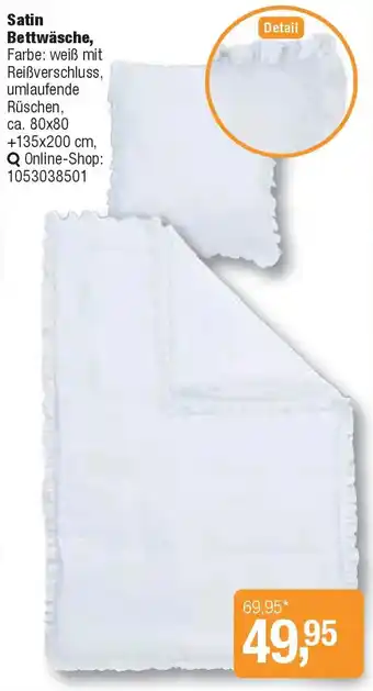 Opti Wohnwelt Satin Bettwäsche Angebot