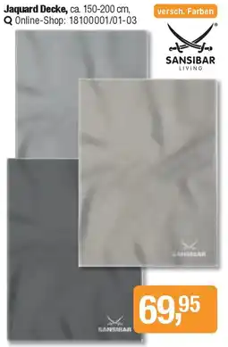 Opti Wohnwelt SANSIBAR Jaquard Decke Angebot