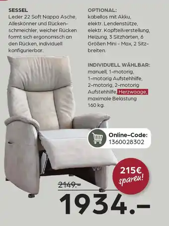 Möbel Buss Himolla sessel Angebot