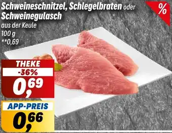 Simmel Schweineschnitzel, Schlegelbraten oder Schweinegulasch Angebot