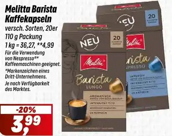 Simmel Melitta Barista Kaffekapseln Angebot