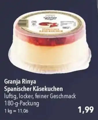 CITTI Markt Granja Rinya Spanischer Käsekuchen Angebot