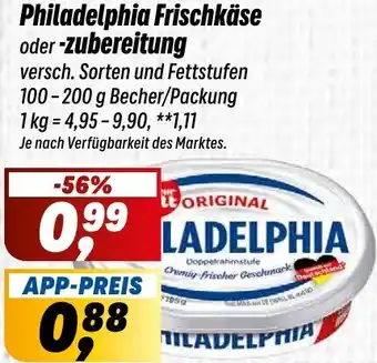 Simmel Philadelphia Frischkäse oder -zubereitung Angebot