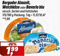 Simmel Bergader Almzeit, Weichkäse oder Bavaria blu Angebot
