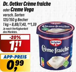 Simmel Dr. Oetker Crème fraîche oder Creme Vega Angebot